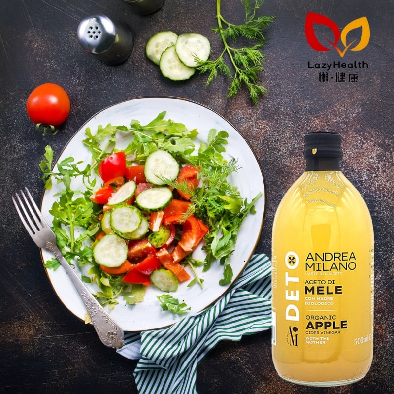 Apple cider vinegar for fat reduction and sugar control-AndreaMilano Italy century-old store-organic natural mother of vinegar-500ml